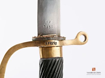 null Chachka, sabre de Cosaque type 1881, monture laiton à une branche et quillon...