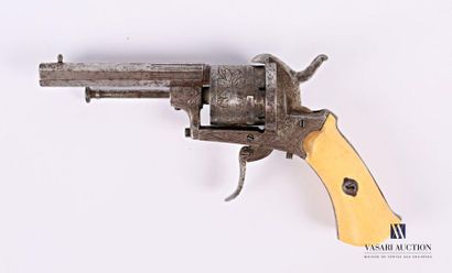 null Revolver à broche système LEFAUCHEUX calibre 7 mm, canon octogonal de 8,5 cm,...