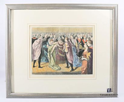 null WYRGMAN T.B. 
A Masonic ball - The Third figure of the Knight templars' lancers
Lithographie...
