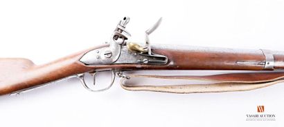 null Regulation rifle model 1777 modified year 9, 160 mm flintlock lock, signed of...