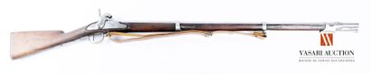 null Regulation rifle model 1822 T bis, lock with flintlock transformed percussion...
