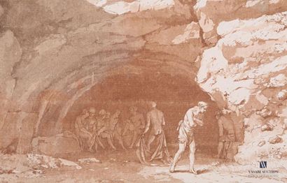 null [ITALIE]
Jean-Pierre-Louis-Laurent Houel (1735-1813) : "Grotte des Baigneurs....