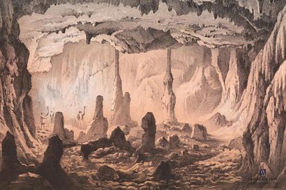 null [HAUTES-PYRENEES]
André Gorse (1847-1889) (dessinateur) (lithographe) : "Grotte...