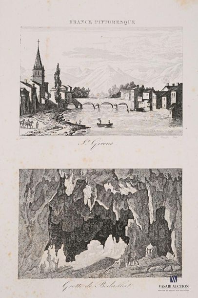 null [ARIEGE]
Jean Desaulx (XVII-XIXe s.) (graveur) : "Saint-Girons - Grotte de Bedaillat,...