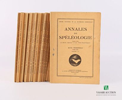  SPELEOLOGY] Annales de spéléologie (following the journal "Spelunca" and the "Notes...