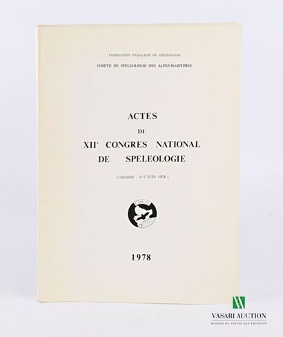 null Actes du XIIe congrés national de spéléologie. Grasse, 5/7 juin 1976. Fédération...