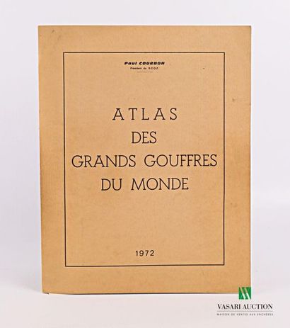 null COURBON Paul - Atlas des grands gouffres du monde 1972 - In-4° broché de 55...