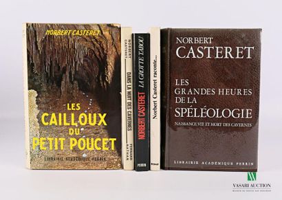 null Lot including five volumes:
- CASTERET Norbert - Les cailloux du Petit Poucet...