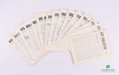 null UIS-BULLETIN, Union Internationale de Spéléologie. Du n°1 (1970) à n°16 (1977),...