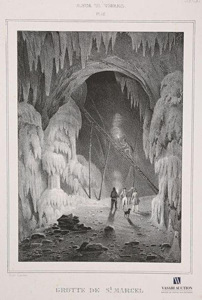 null [ARDECHE]
Victor Cassien (1808-1893) (dessinateur) : "Grotte de St Marcel"....