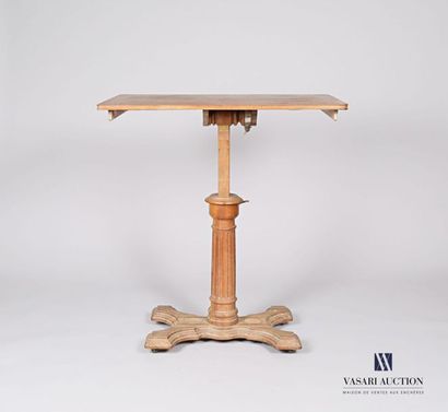 null Architect's table called "Soleil" in walnut, the top swivelling and adjustable....