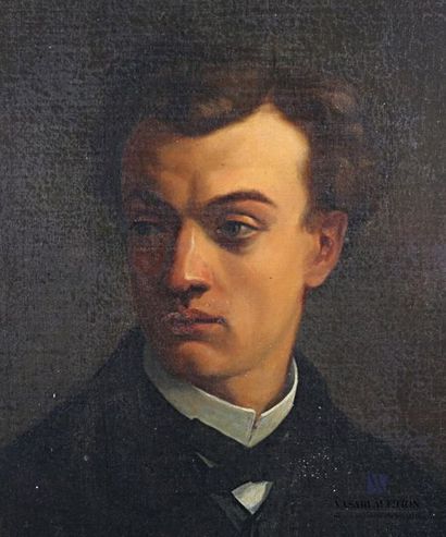 null FRAPPA José (1854-1904)
Portrait de jeune homme
Signé et daté Frappa 1875 et...