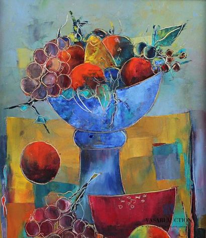 null AGOSTINI Tony (1916-1990)
Blue cup with fruits
Oil on canvas
Signed at the bottom
33...