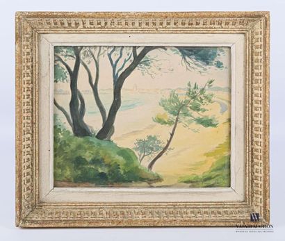 null SUIRE Louis (1899-1987)
Seaside view 
Watercolour
Signed lower right
22,5 x...