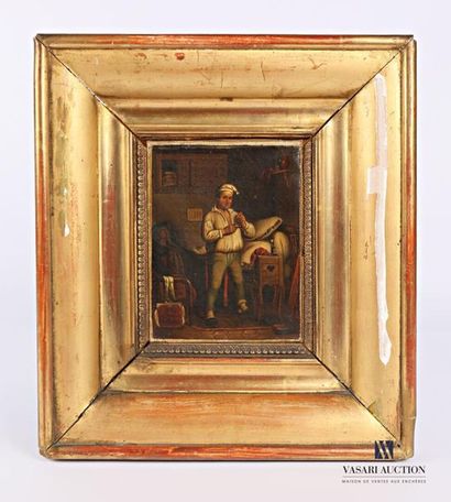 null French school of the 19th century
Le couché
Oil on canvas
(restorations)
17,5...