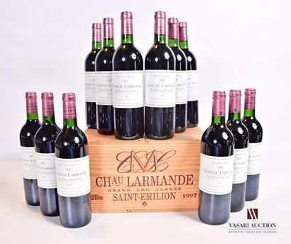 null 12 bouteilles	Château LARMANDE	St Emilion GCC	1997
	Et. impeccables. N : bas...
