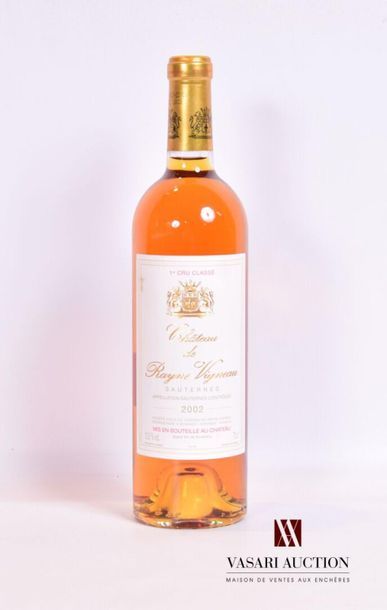 null 1 bottleChâteau DE RAYNE VIGNEAUSauternes 1er CC2002
And. barely stained. N:...