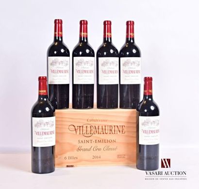 null 6 bouteilles	Château VILLEMAURINE	St Emilion GCC	2014
	Présentation et niveau,...