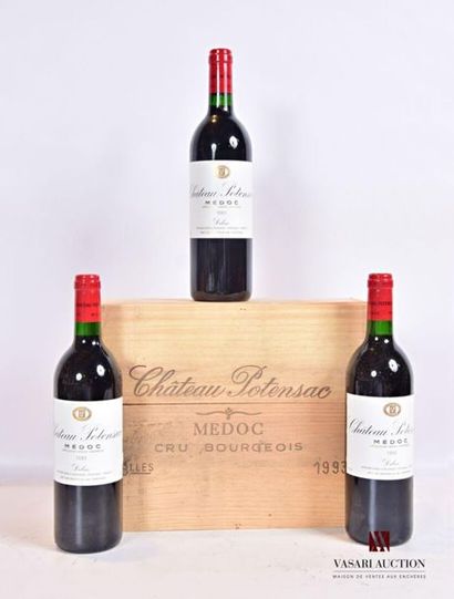 null 3 bouteilles	Château POTENSAC	Médoc 	1993
	E. impecceables. N : mi/bas goulot....