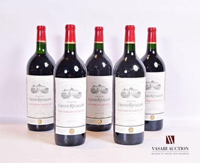 null 5 magnumsChâteau GRAND RIVAILLONSt Emilion GC1997
And. crumpled if not flawless....