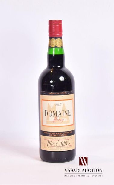 null 1 bottleMAURY mise Mas Amiel1987
16,5 ° - 75 cl. And. a little worn and a little...