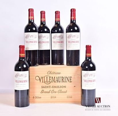 null 6 bouteilles	Château VILLEMAURINE	St Emilion GCC	2014
	Présentation et niveau,...