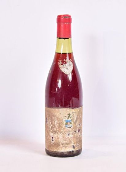 null 1 bouteille	CLOS VOUGEOT mise Dom. Marchard de Gramond 		1966
	Et. très tachée...