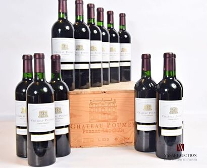null 12 bottlesChâteau POUMEYGraves2003
And: 9 excellent, 3 slightly stained. N:...