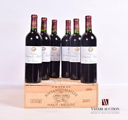 null 6 bouteilles	Château SOCIANDO MALLET	Haut Médoc	2007
	Et. excellentes hormis...