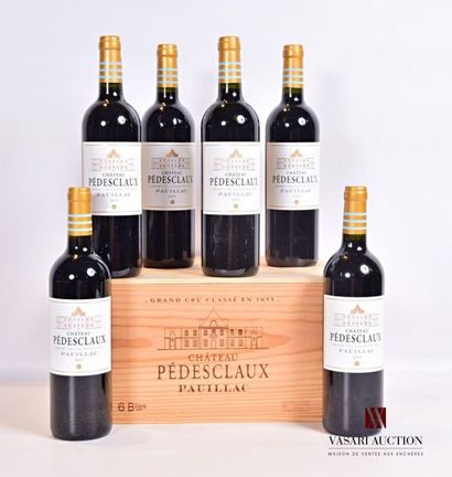 null 6 bouteilles	Château PEDESCLAUX	Pauillac GCC	2012
	Présentation et niveau, impeccables....