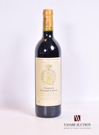 null 1 bouteille	Château GRUAUD LAROSE	St Julien GCC	2001
	Et. impeccables hormis...