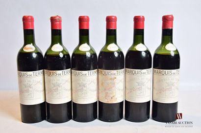 null 6 bouteilles	Château MARQUIS DE TERME	MargauxGCC	1961
	Et.: 3 à peine tachées,...