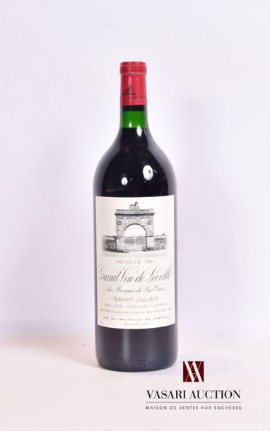 null 1 magnumChâteau LÉOVILLE LAS CASESSt Julien GCC1987
And. slightly stained. N:...