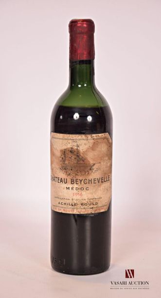null 1 BottleChâteau BEYCHEVELLESt Julien GCC1956
And. faded and very stained, readable....