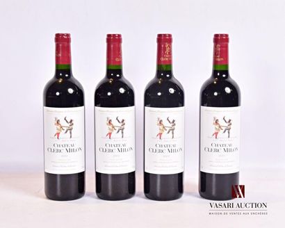 null 4 bouteilles	Château CLERC MILON	Pauillac GCC	2004
	Et. excellentes. N : mi/...