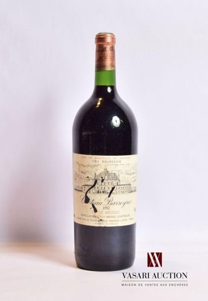 null 1 magnum	Château BARREYRES	Haut Médoc CB	1982
	Et. un peu tachée et déchirée...