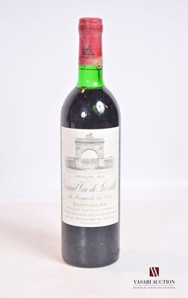 null 1 bottleChâteau LÉOVILLE LAS CASESSt Julien GCC1978
And. barely stained. N:...