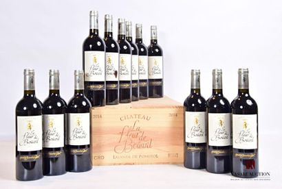 null 12 bouteilles	Château LA FLEUR DE BOUARD	Lalande de Pomerol	2014
	Et.: 11 excellentes,...