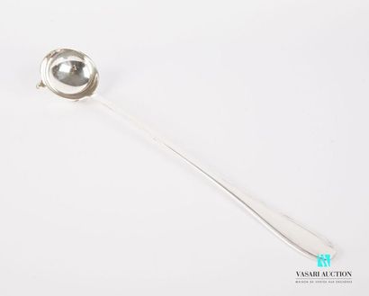 null Punch ladle in silver plated metal, the handle decorated with chopsticks.
Length:...