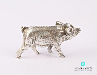 null Silver subject featuring a marcasin
Top. 3 cm - Width: 6 cm - Weight: 67,33...