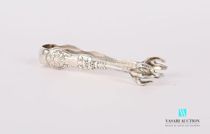 null Silver sugar tongs, the moving arms embellished with nets, shells and flippers...
