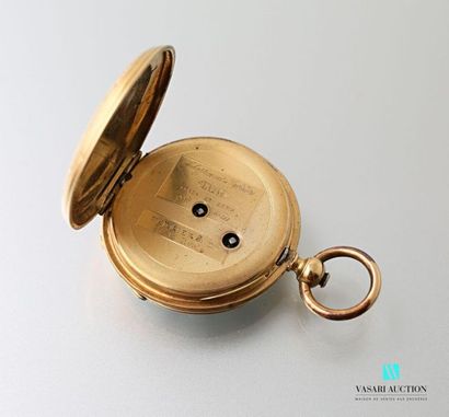 null Watch with 750 thousandths yellow gold necklace from the end of the 19th century,...