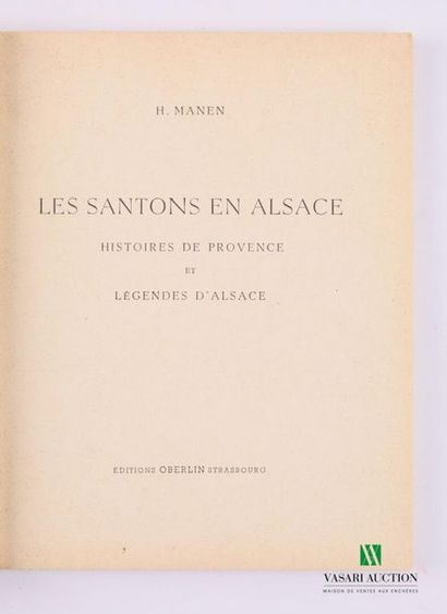 null [REGIONALISM - ALSACE]
MANEN H. - Les santons en Alsace - Strasbourg Oberlin...