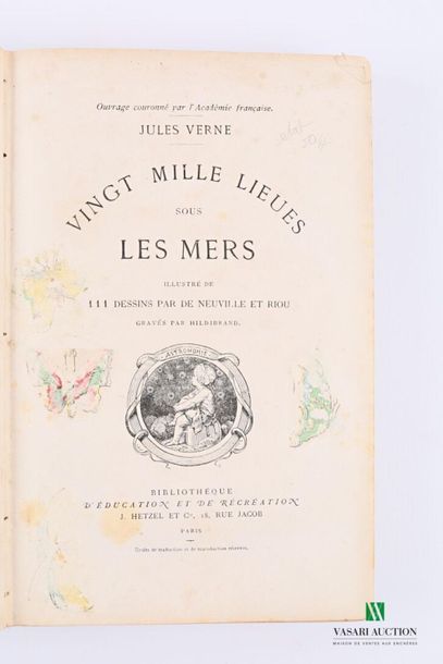 null [VERNE JULES]
VERNE Jules - Vingt mille lieues sous les mers - Paris J. Hetzel...