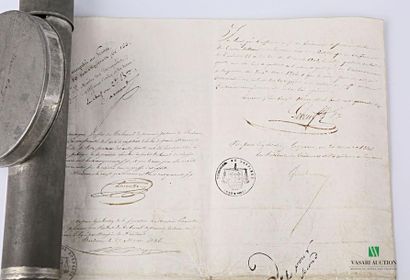 null [LOUIS PHILIPPE - BARON SARGET]
Three-page letter patent transforming the annuity...