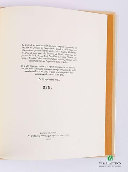 null STEINBECK John - Romans - Gallimard NRF 1963 - one volume in-8° - editor's binding...