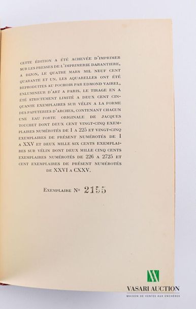 null ARISTOPHANE - Lysistrata - Paris Les éditions Émile CHamontin 1941 - one volume...