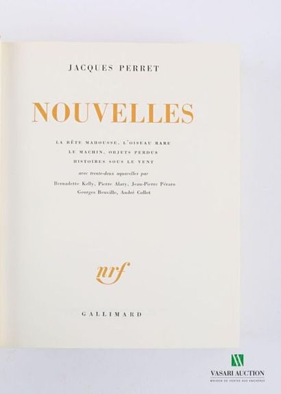 null PERRET Jacques - News - Paris Gallimard, collection NRF 1961 - one volume in-8°...