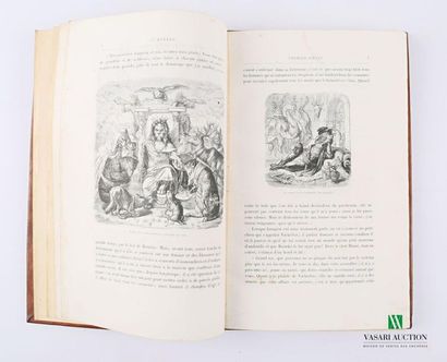 null GOETHE - Le renard - Paris Hetzel 1867 - one volume in-4° - full basane binding...