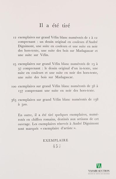 null COLETTE - Paris de ma fenêtre - Paris Trinckvel 1961 - un volume grand in-4°...